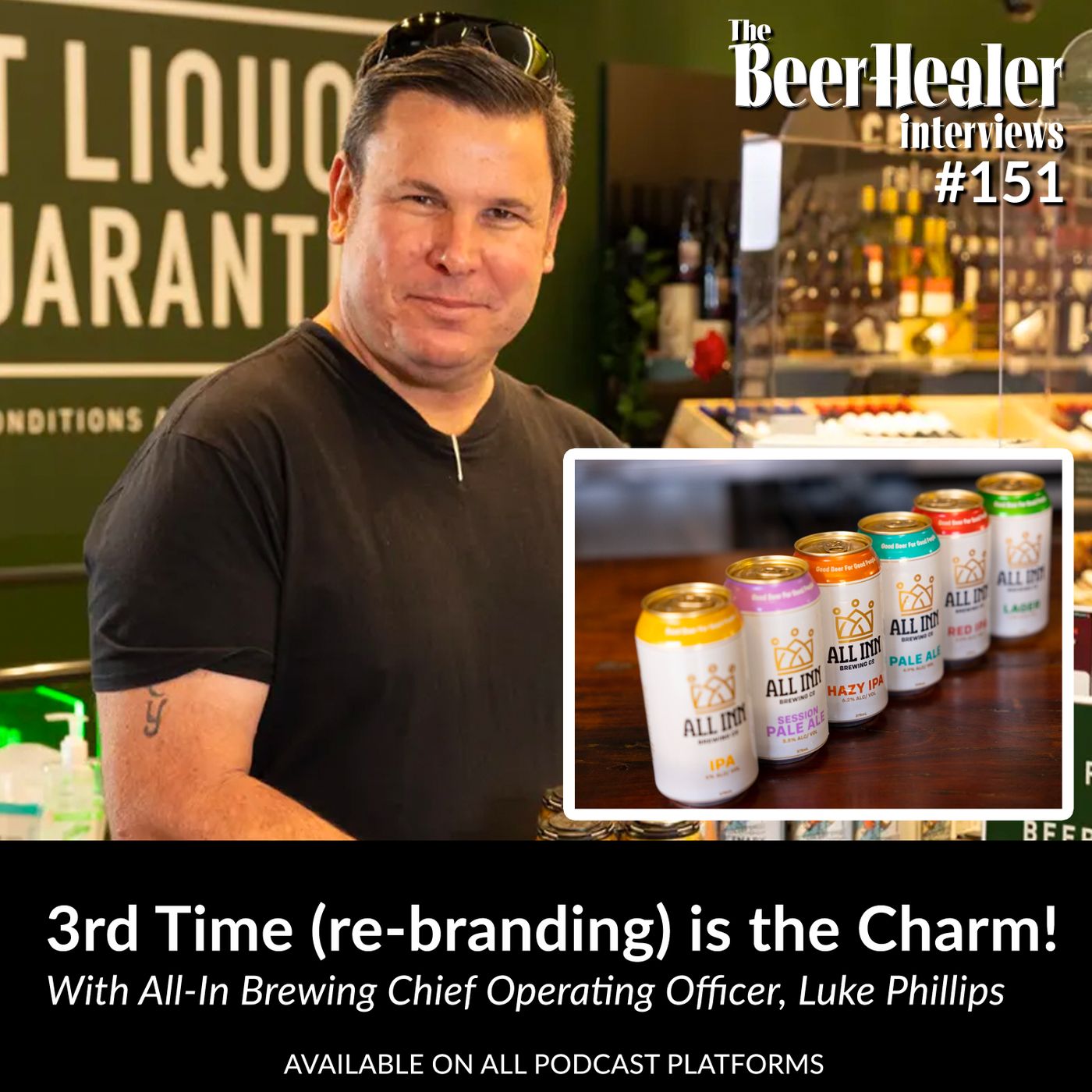 Ep. 151 - 3rd Time (re-branding) is the Charm! With All-Inn Brewing Chief Operating Officer, Luke Phillips.