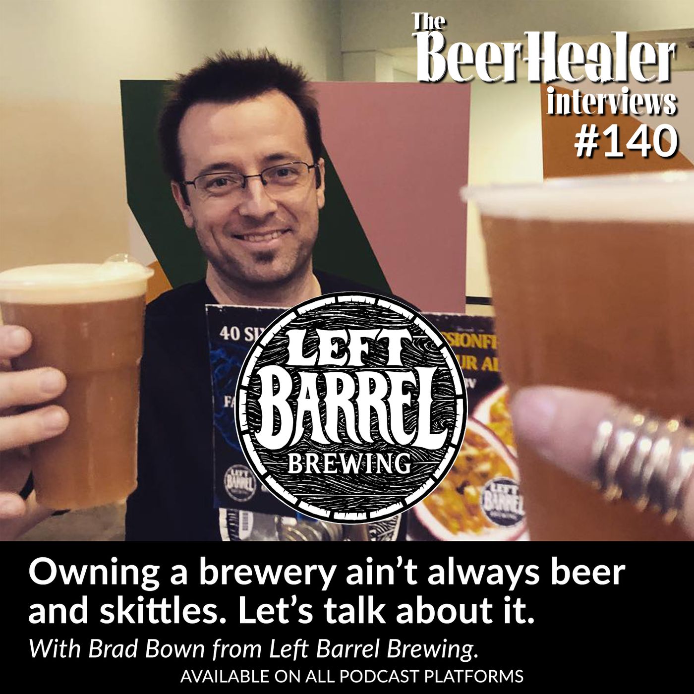 Ep. 140 - Owning a brewery aint't always beer and skittles. Let's talk about it.  With Brad Bown from Left Barrel Brewing.